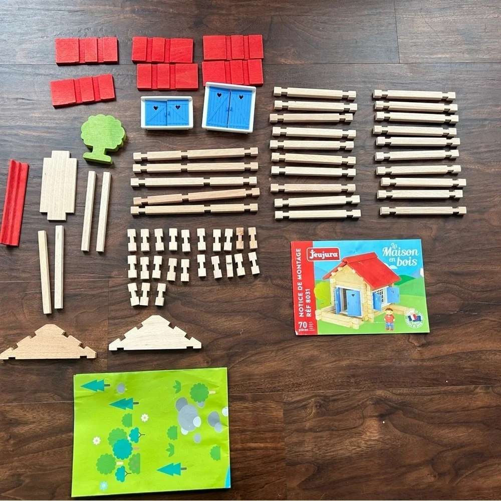 Jeujura J8031 69 Pieces The Wooden House Made In France
